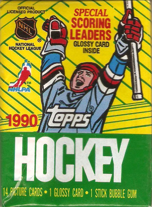 Topps 1990-91 Hockey NHL 1 Pack 15 Cards