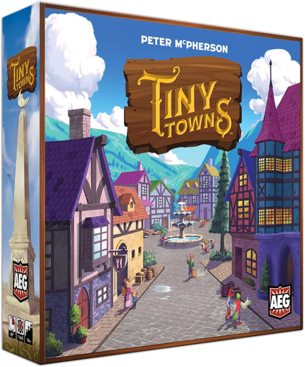 Tiny Towns: Originl  1-6 Players, 45-60 min Play Time, Strategy Board Game for Ages 14 and Up, Cleverly Plan & Construct a Thriving Town