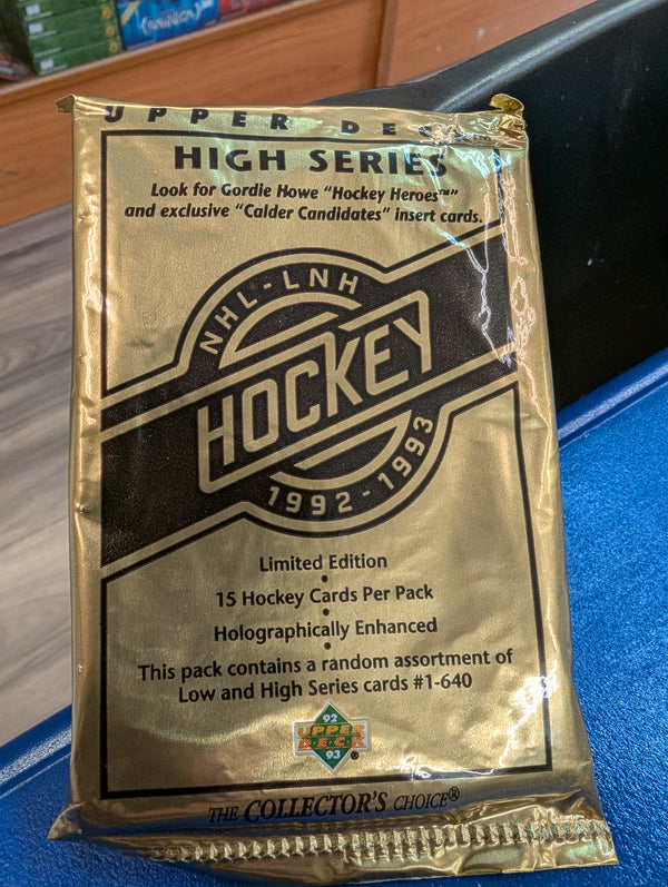 Upper Deck Hockey Cards, 1992-1993, High Series Cards, Collector's Choice