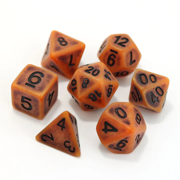 Die Hard: Poly 7 Piece RPG Set - Pumpkin Ancient
