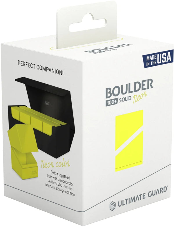 Ultimate Guard: Boulder 100+ Solid Neon Yellow