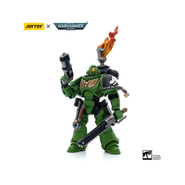 JoyToy Space Marines - Salamanders - Intercessor Sergeant Tsek'gan 1/18 - Warham