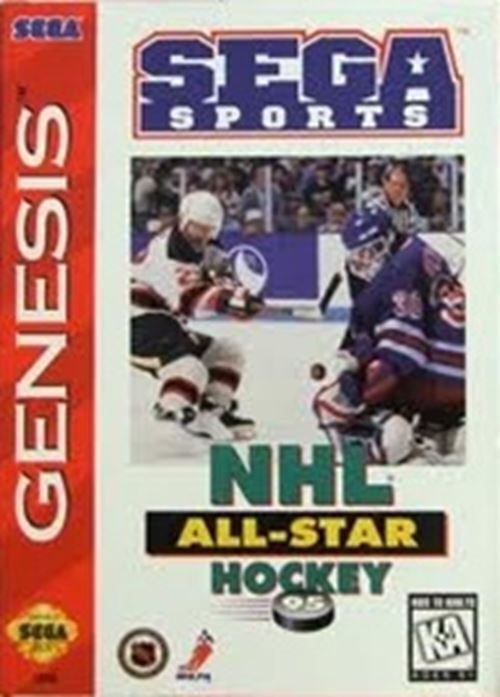 USED ****** NHL All Star Hockey 95 - Original Sega Genesis Game Authentic