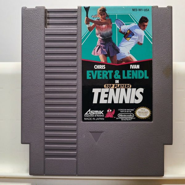 USED******   Chris Evert & Ivan Lendl in Top Players Tennis ( Nintendo NES )