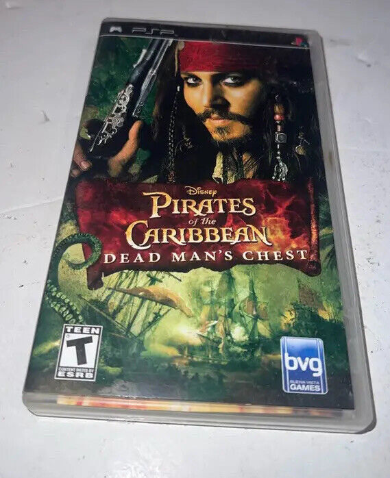 USED **** Pirates Of The Caribbean Dead Mans Chest Sony PSP Video Game Complete 2006