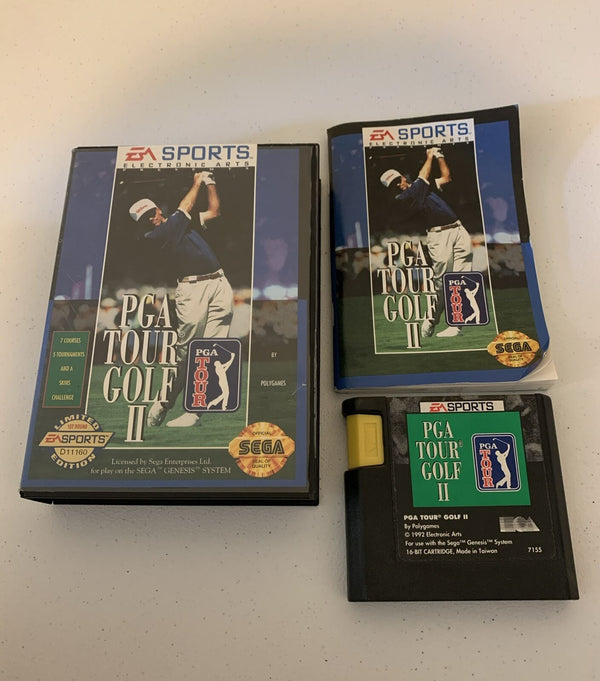 USED *****      EA PGA Tour Golf II 2 (Sega Genesis, 1992) *Complete* Game