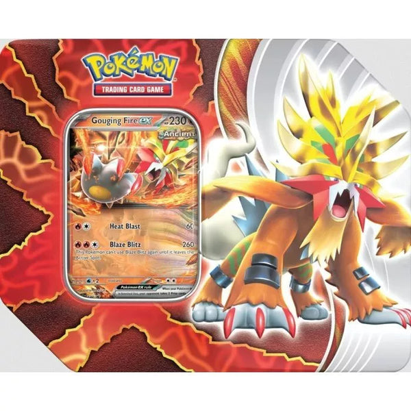 Pokemon PARADOX DESTINIES TIN - Gouging Fire