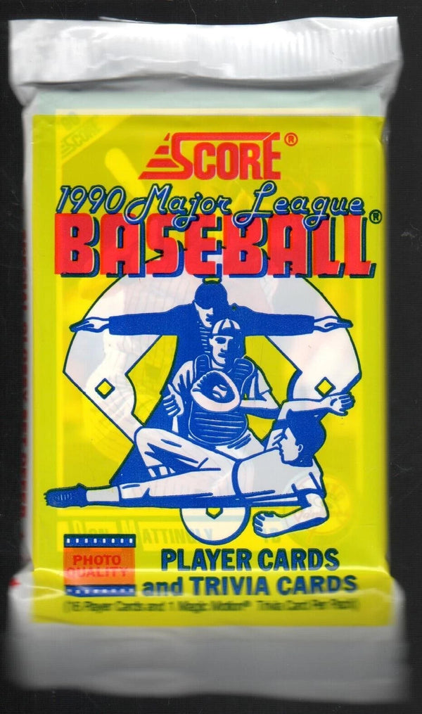 1990- Baseball ,  Score Plastic Pack