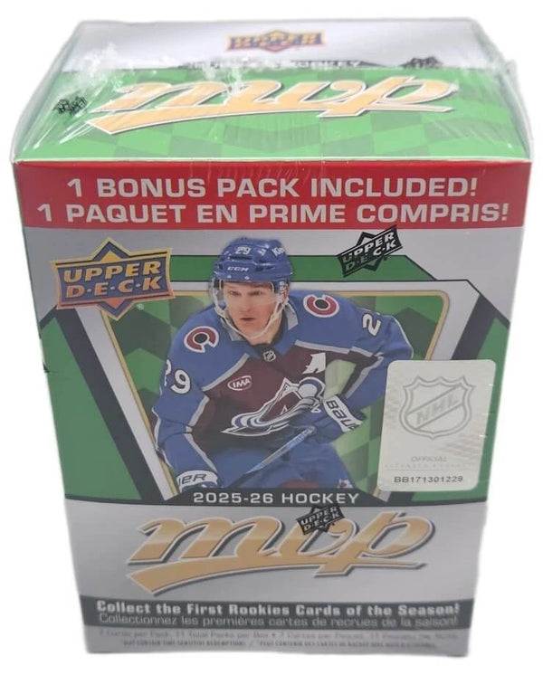 2025-25 Upper Deck MVP Hockey Factory Sealed 11 Pack Blaster Box 77 Cards