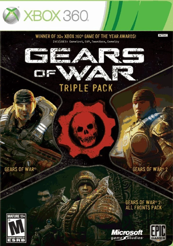 USED ********    Gears of War: Triple Pack. Xbox 360.