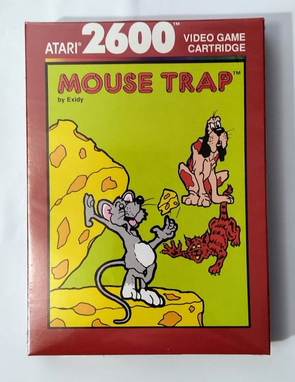 NEW **** 1988 Atari 2600 Mouse Trap by Exidy Video Cartridge Game