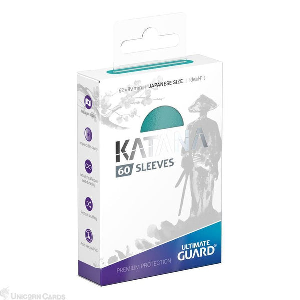 Ultimate Guard - Katana Japanese Size Sleeves - Turquoise (60pk)