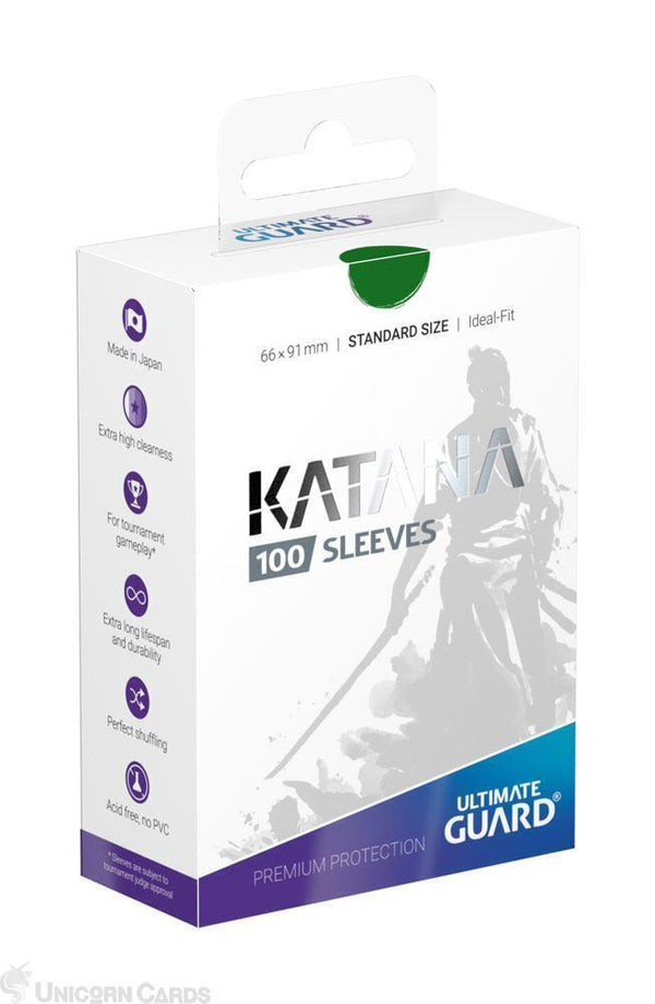 Ultimate Guard - Katana Standard Size Sleeves - Green (100pk)