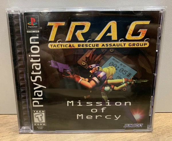 USED*****   T.R.A.G.: Tactical Rescue Assault Group - Mission of Mercy CIB PS1 PlayStation 1