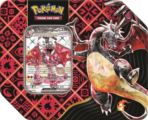 Pokemon Scarlet and Violet 4.5 Charizard ex Paldean Fates Tin