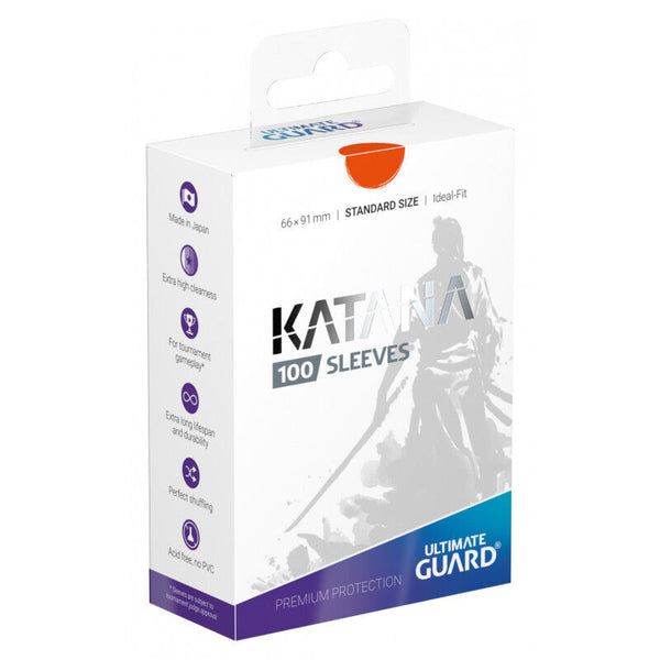 Ultimate Guard Katana Sleeves (100ct) Standard Size - Orange