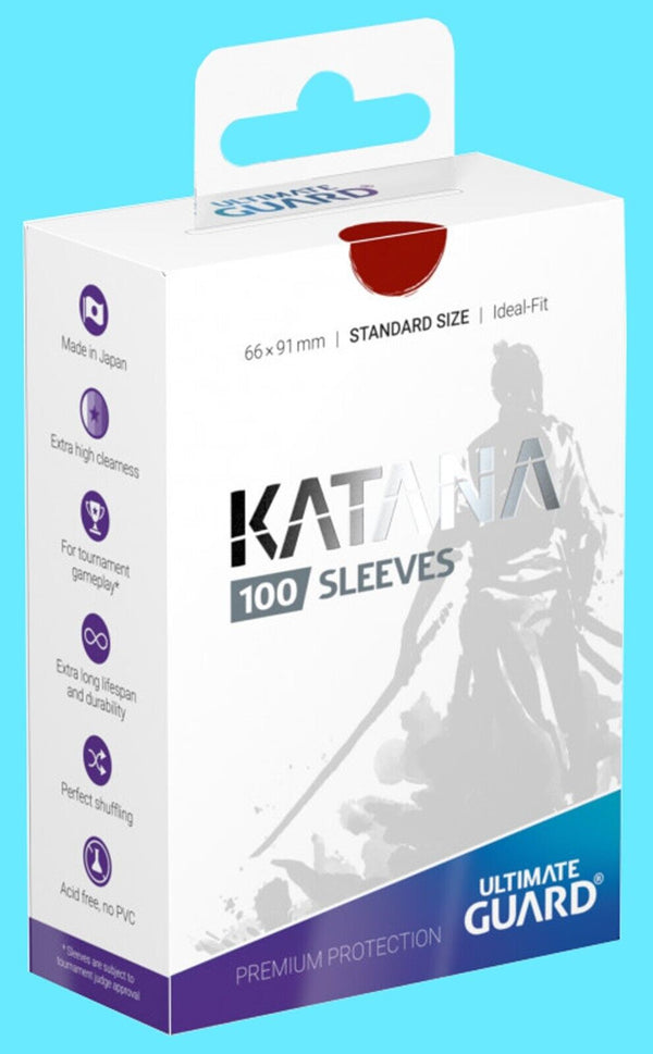 100 ULTIMATE GUARD KATANA RED STANDARD SIZE Card SLEEVES