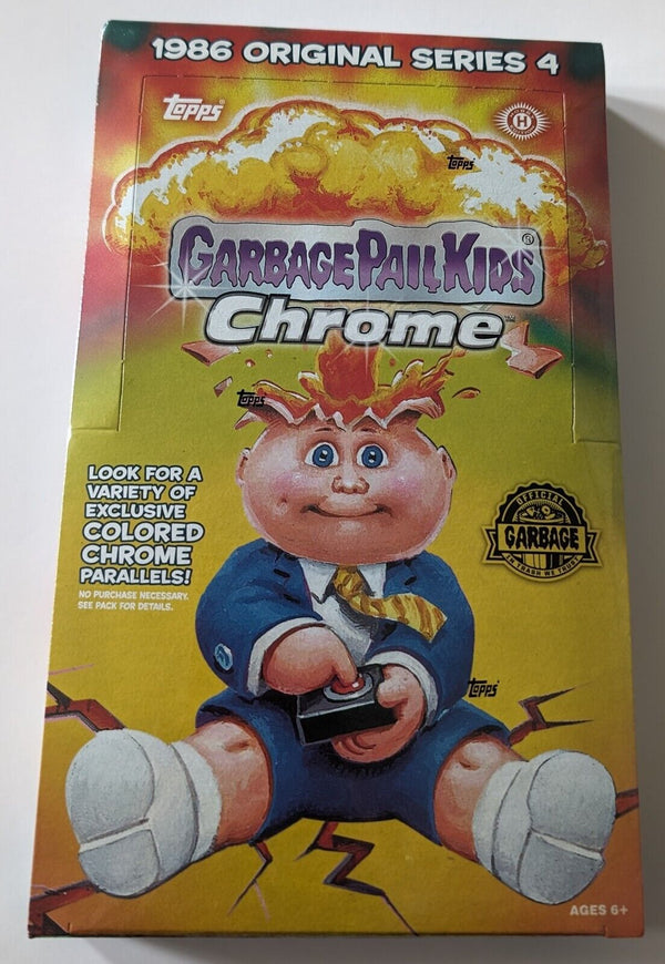 2021 TOPPS GARBAGE PAIL KIDS CHROME 1986 ORIGINAL SERIES 4 HOBBY BOX