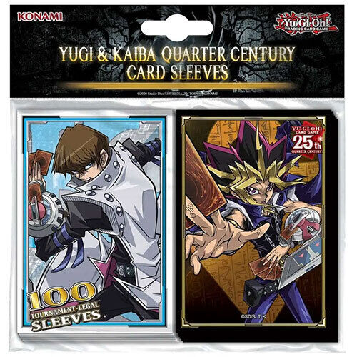 Konami Yu-Gi-Oh Deck Protectors - YUGI & KAIBA QUARTER CENTURY (100 Sleeves)