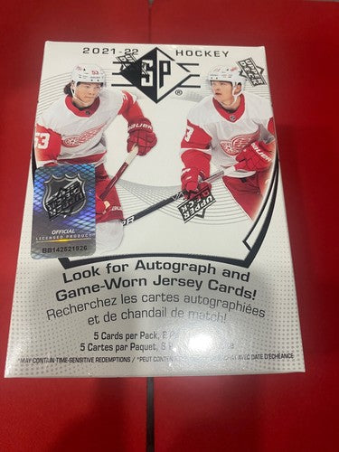 2021-22 Upper Deck SP Hockey Blaster Box