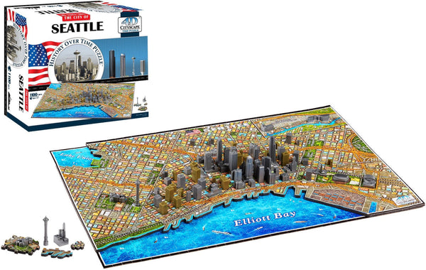 4D Cityscape: Seattle (1168 Pieces)
