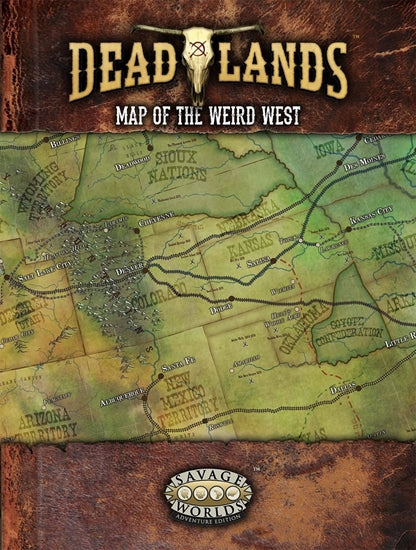 Deadlands: The Weird West - Map Of The Weird West