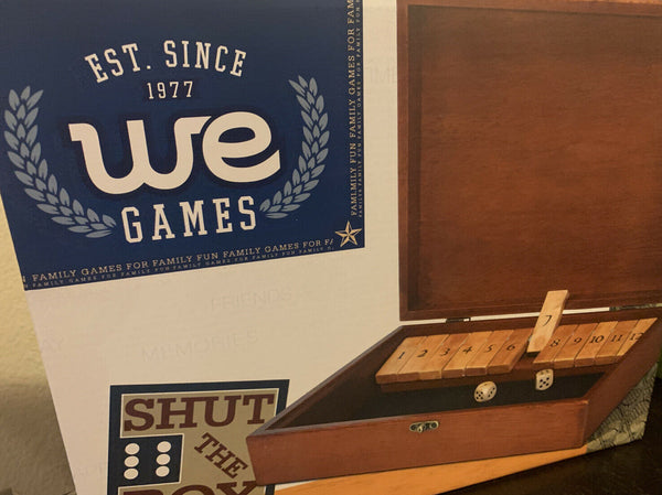 Wood Expressions Boardgame Shut the Box - Old World Box